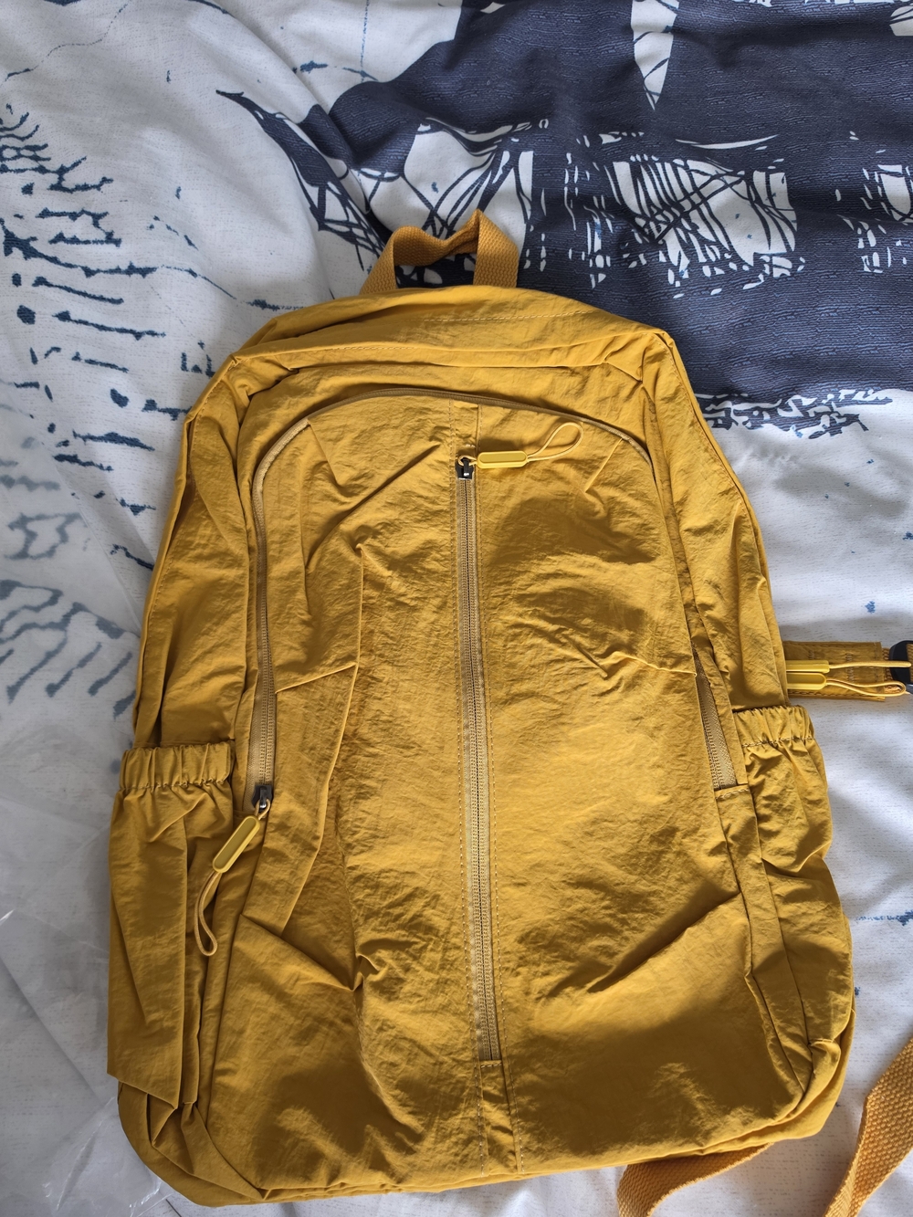 Very Thin Lightweight Yellow Backpack